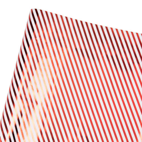 Geschenkpapier met rode en witte strepen 4x70 - Set van 2