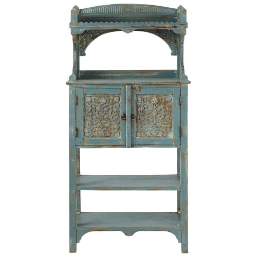 Geschirrschrank aus Mangoholz, graublau Avignon | Maisons du Monde