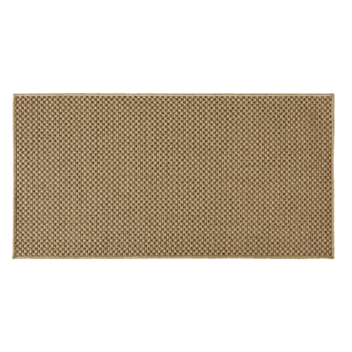 Garten Outdoor-Teppiche | Gewebter Teppich aus Polypropylen, beige, 80x150 - DQ07195