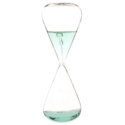 Glass Hourglass H30cm