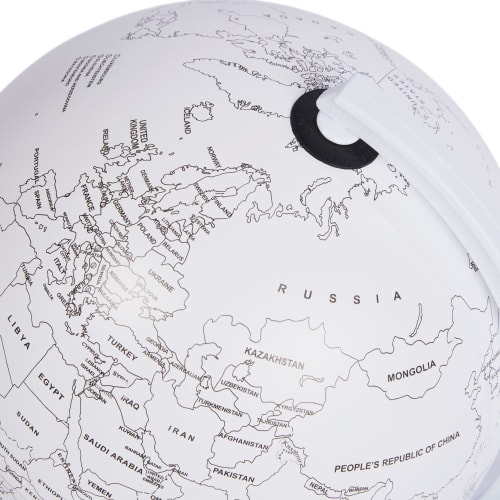 Globe Terrestre Carte Du Monde A Colorier Blanc Sara Maisons Du Monde