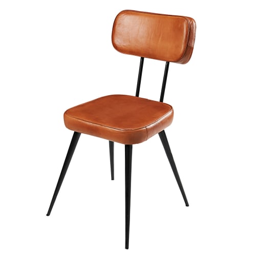 Maison Du Monde Sedie.Goatskin And Black Metal Chair Clapper Maisons Du Monde