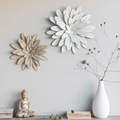 Gold Metal Flower Wall Art D 33 Flower Oasis Maisons du Monde
