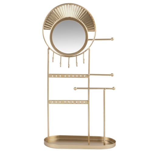 Gold Metal Jewellery Stand