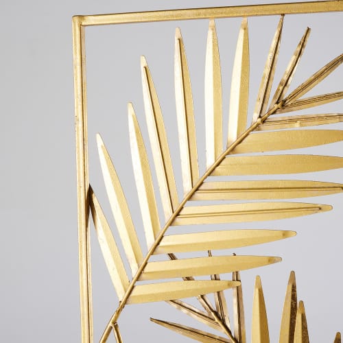 Gold Metal Leaf Room Divider Selena Maisons Du Monde