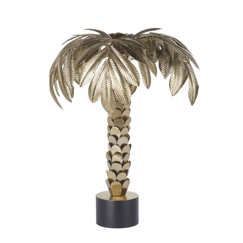 Gold metal palm ornament H57cm