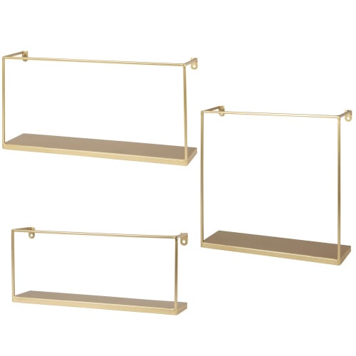 Gold metal shelves (x3) GIHANA Maisons du Monde