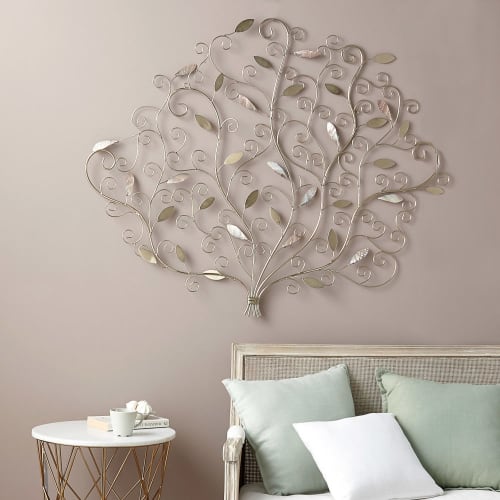 Gold Metal Tree Wall Art 118x97 Elena Maisons du Monde