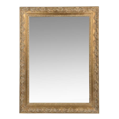 Gold Paulownia Wood Mirror 90x120 Valentine | Maisons du Monde