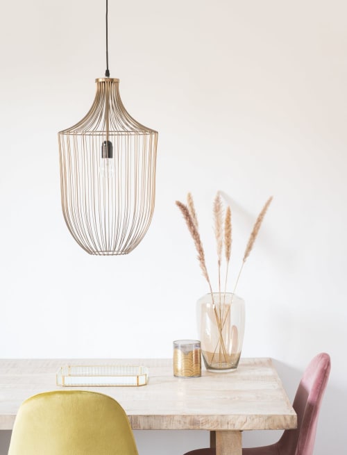 Golden Wire Pendant Light D31 Paddington Maisons du Monde