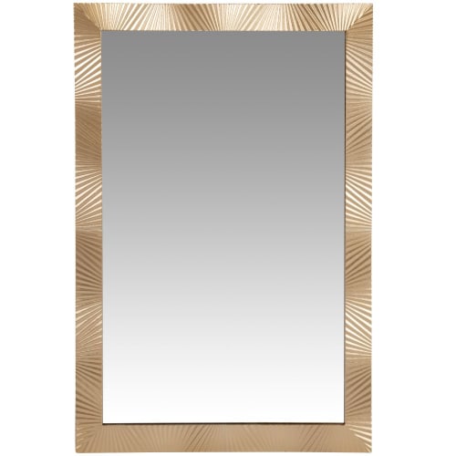 Dekoration Wandspiegel und Barock Spiegel | Goldfarbener Spiegel, 46x90cm - NV44479