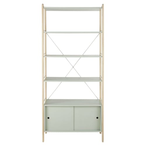 Kids Children's bookcases & shelves | Green and beige shelving unit - XA48586