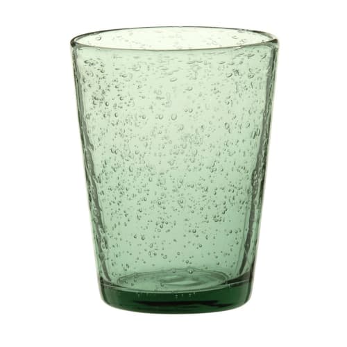 Tableware Glassware | Green Bubble Glass Tumbler - EH34082