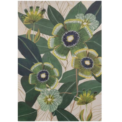 Decor Art, prints & paintings | Green, ecru and white floral-print canvas 42x60cm - CW95868