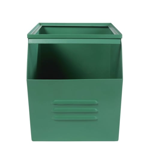 Kids Children's storage boxes and baskets | Green Metal Toy Box - EG35709