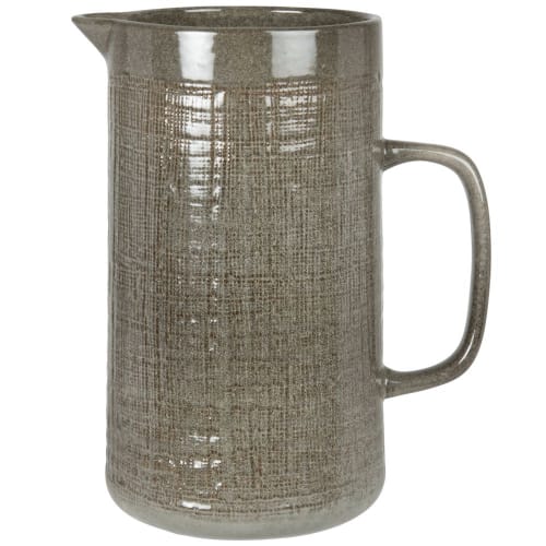 Green stoneware pitcher 1.3L