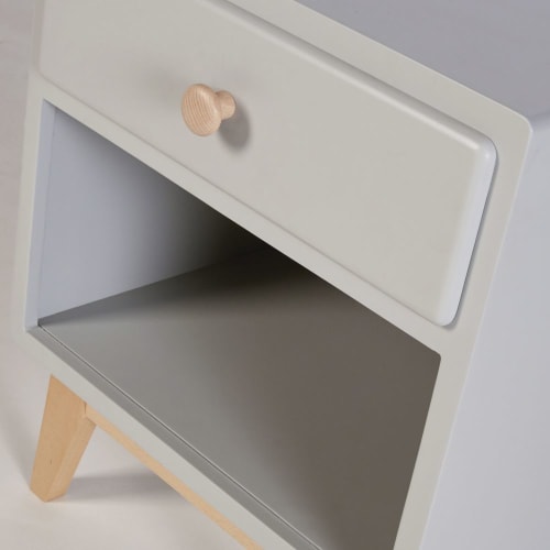 Grey 1Drawer Bedside Table Sweet Maisons du Monde