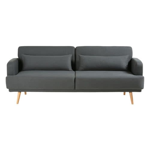 Grey 3 Seater Sofa Bed