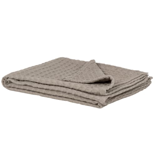 Soft furnishings and rugs Throws & blankets | Grey and taupe cotton throw 130x160cm - KS72023