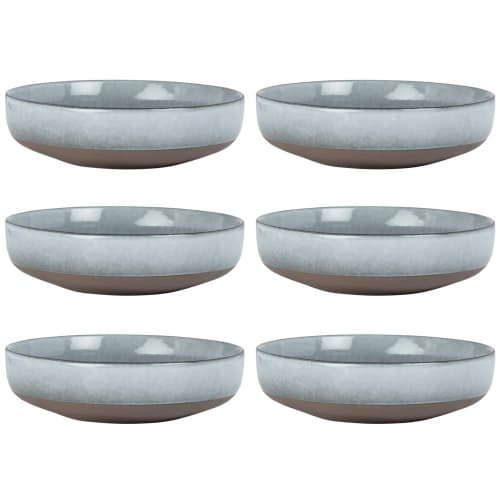 Grey Earthenware Soup Plate - Set of 6