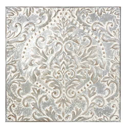Grey Metal Wall Art 93x93 Rochefort Maisons du Monde