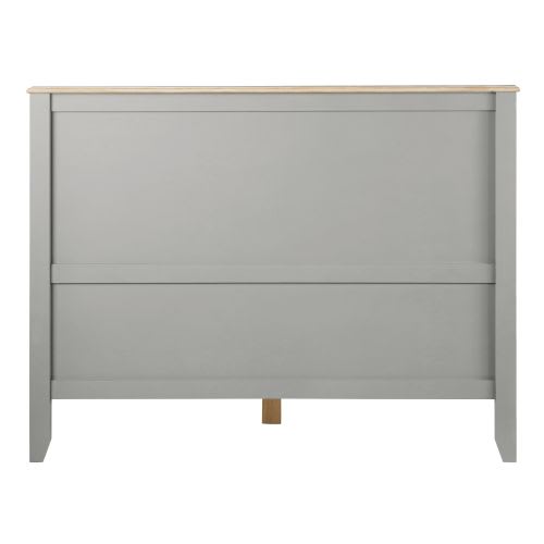 Grey Pine Bed 140 x 190 cm Honorine Maisons du Monde