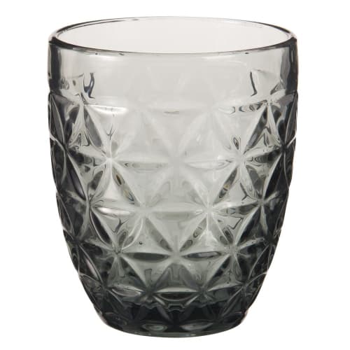 Decor Christmas Tableware | Grey Tinted Glass Tumbler - HJ20725