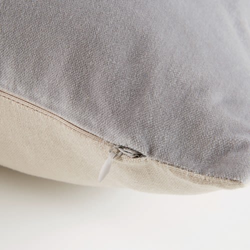 Grey Velvet Cushion 45x45 | Maisons du Monde