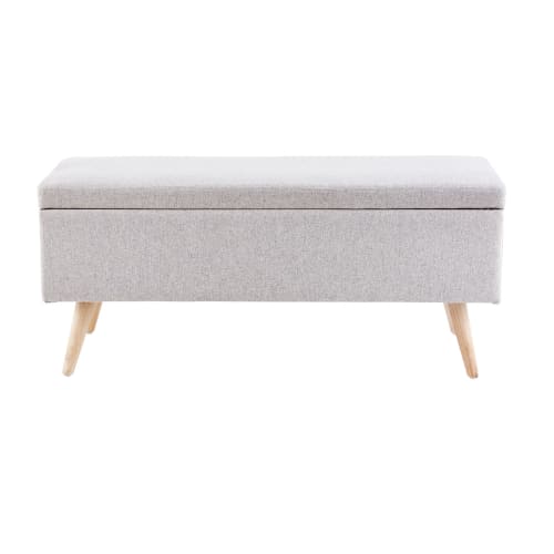 Grey Vintage Storage Bench Oliver Maisons Du Monde