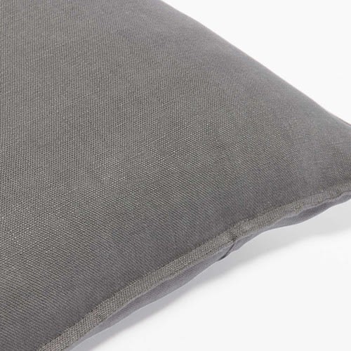 Grey Washed Linen Cushion 60x60 Maisons du Monde