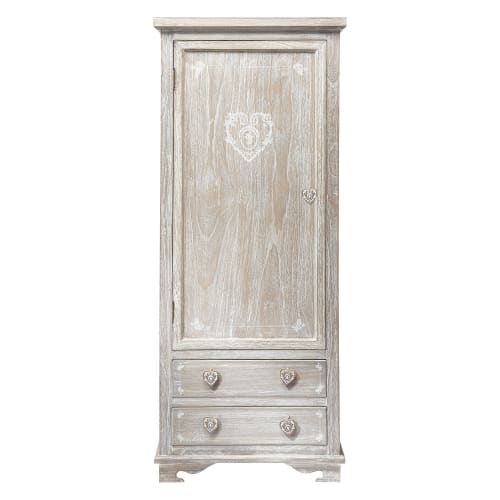 Greyed Paulownia Wood Closet Camille Maisons Du Monde