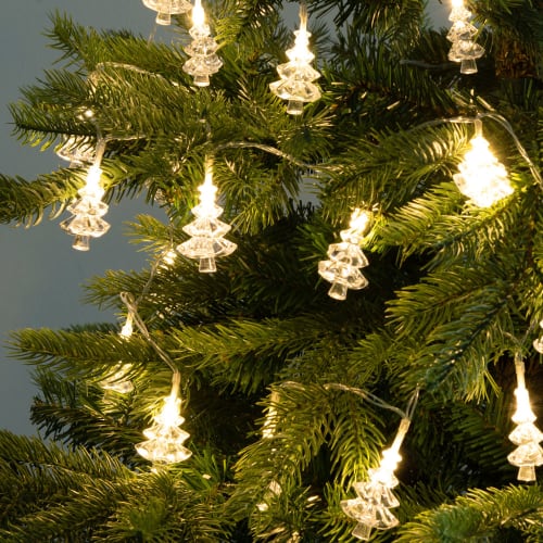 Guirlande de Noël lumineuse sapins 10 LEDS L120 Maisons du Monde