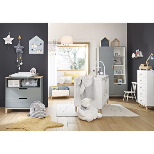 Guirlande Etoile Enfant En Coton Bleu Et Jaune H115 Gaspard Maisons Du Monde