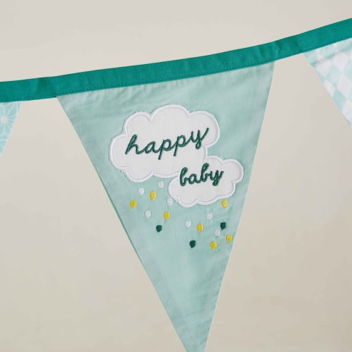 Guirlande Fanions En Coton Imprime L0 Gaston Maisons Du Monde