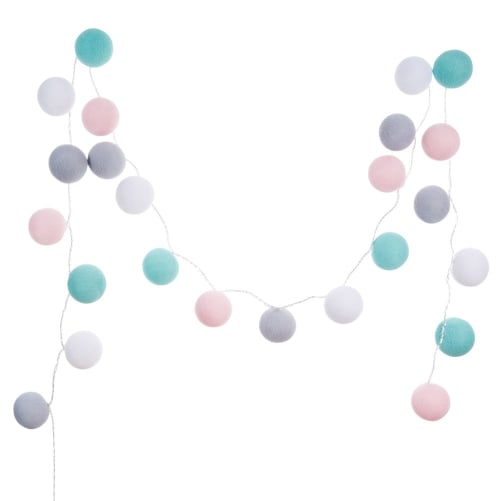 Guirlande Lumineuse 24 Led En Coton Multicolore L290 Lina Maisons Du Monde