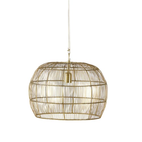 Business Lampen und dekorationsgegenstände | Hängelampe aus goldfarbenem Metalldraht D43 - XP65479