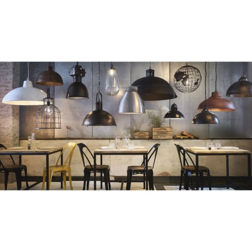 Hängeleuchte im Industrial Stil aus Metall mit Rosteffekt D51 | Maisons du Monde Hängeleuchte im Industrial Stil aus Metall mit Rosteffekt D51 | Maisons du Monde
