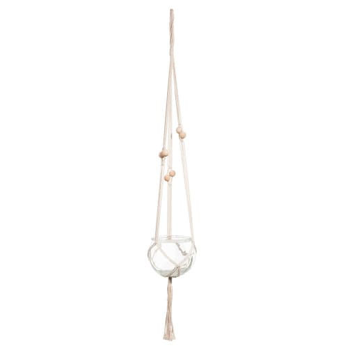 hanging glass ball with macramé Urban Garden Maisons du Monde