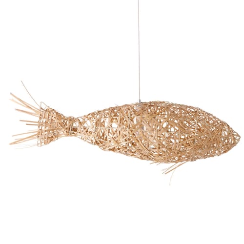 volwassen sessie Pygmalion Hanglamp vis van natuurlijke vezel | Maisons du Monde