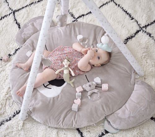 Hochet Sirene Dore Et Beige Licorne Maisons Du Monde