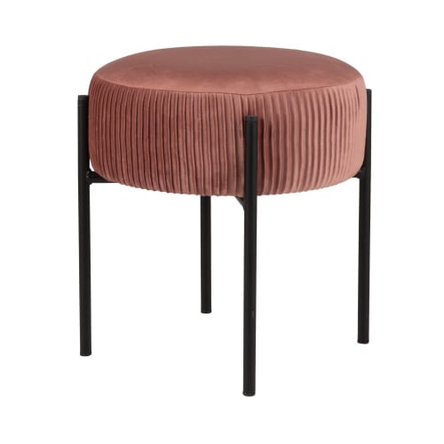 Möbel Hocker und Sitzhocker | Hocker, rosa und schwarz - QJ59626