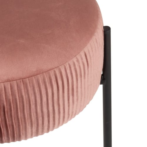 Möbel Hocker und Sitzhocker | Hocker, rosa und schwarz - QJ59626