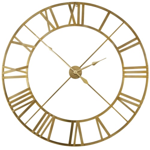 Déco Horloges murales et horloges à poser | Horloge en métal doré D122 - NA52167