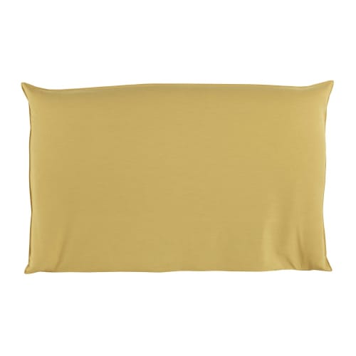 Housse de tête de lit 180 jaune moutarde Soft | Maisons du ...