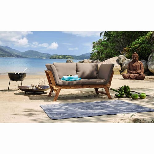 Polypropylene Outdoor Rug in Grey 120x180 Maisons du Monde