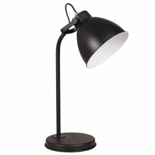 Industrial Style Black Metal Desk Lamp, Industrial Side Table Lamp