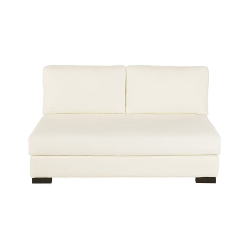 Trek Laat je zien pin Ivoorkleurige doek moduleerbare zetel zonder armleuning met 2 zitplaatsen  Terence | Maisons du Monde