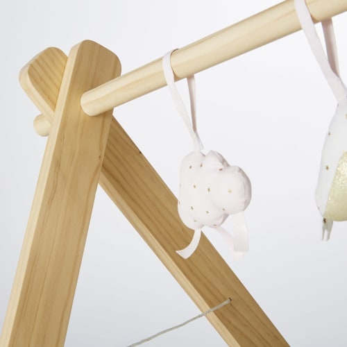 Jouets D Eveil Bebe A Suspendre Rose Dore Et Blanc X3 Bird Song Maisons Du Monde