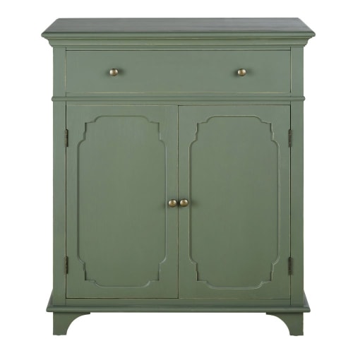 Furniture Sideboards | Khaki green 2-door, 1-drawer sideboard - VP92110