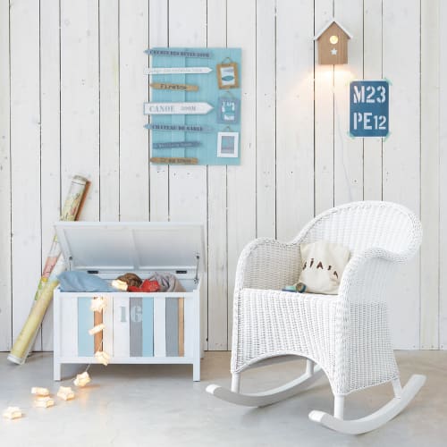 Kinder Schaukelstuhl Aus Rattan Weiss Ocean Ocean Maisons Du Monde